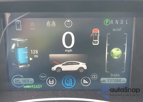 2012 Chevrolet Volt z USA, uszkodzony, nr VIN 1G1RB6E41CU123456